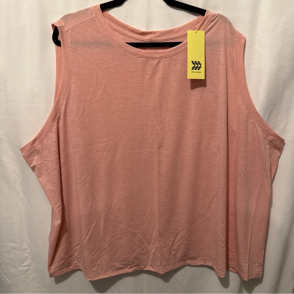 All in Motion Women's Soft Pink Muscle Tee